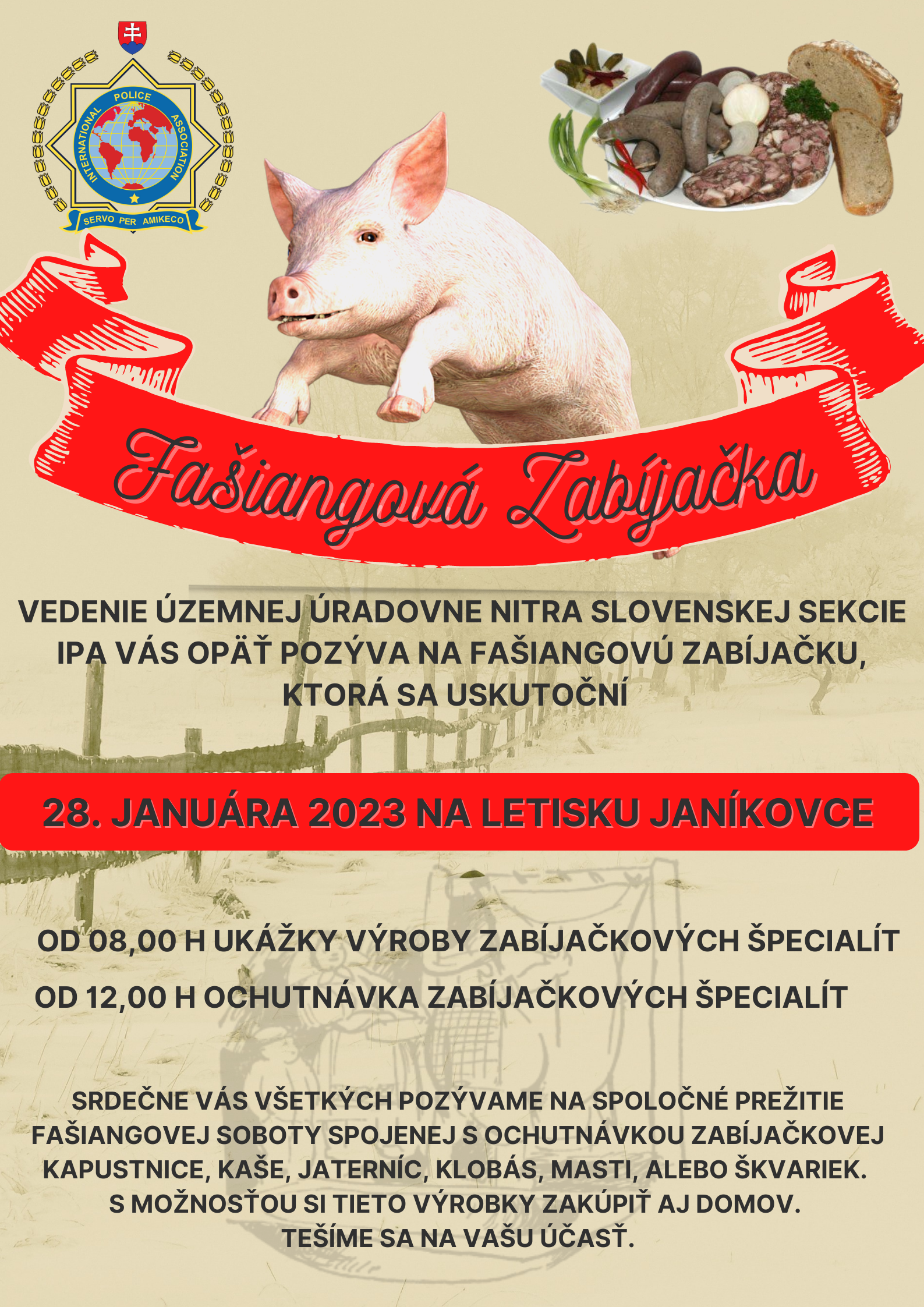 Fašiangová zabíjačka 2023
